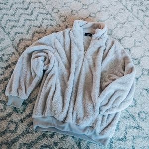 Grey Sherpa Pullover